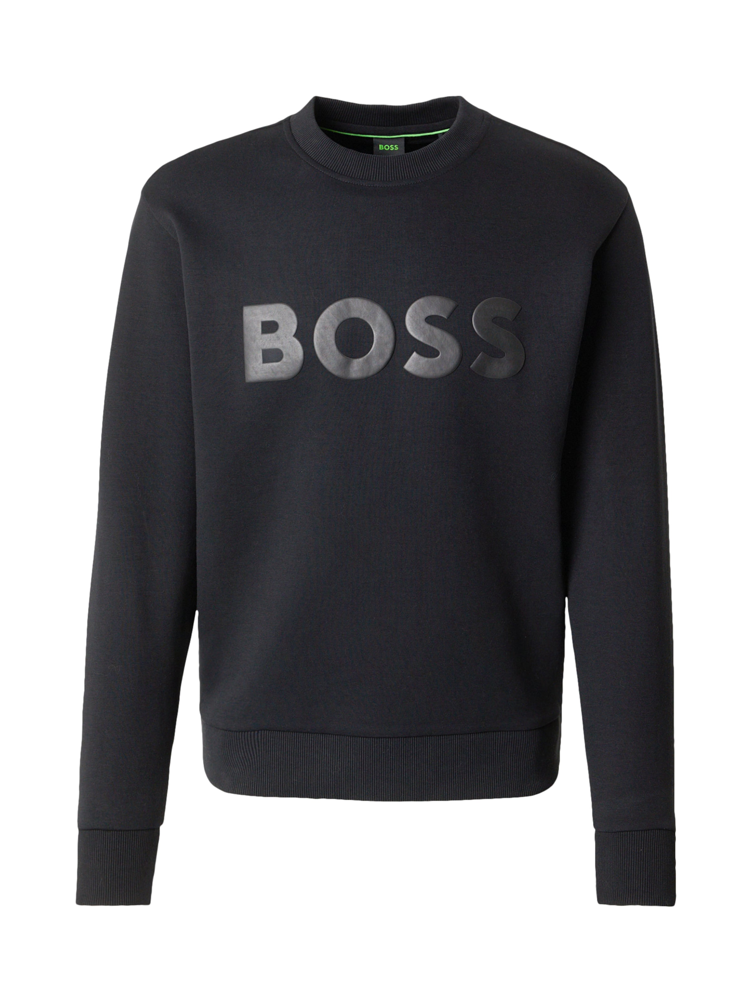 BOSS Sweatshirt 'Salbo' in Black: front