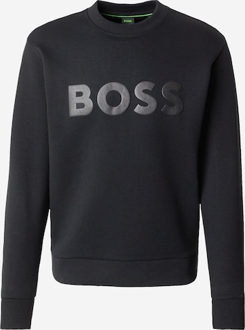 Sweat-shirt 'Salbo' BOSS en noir : devant