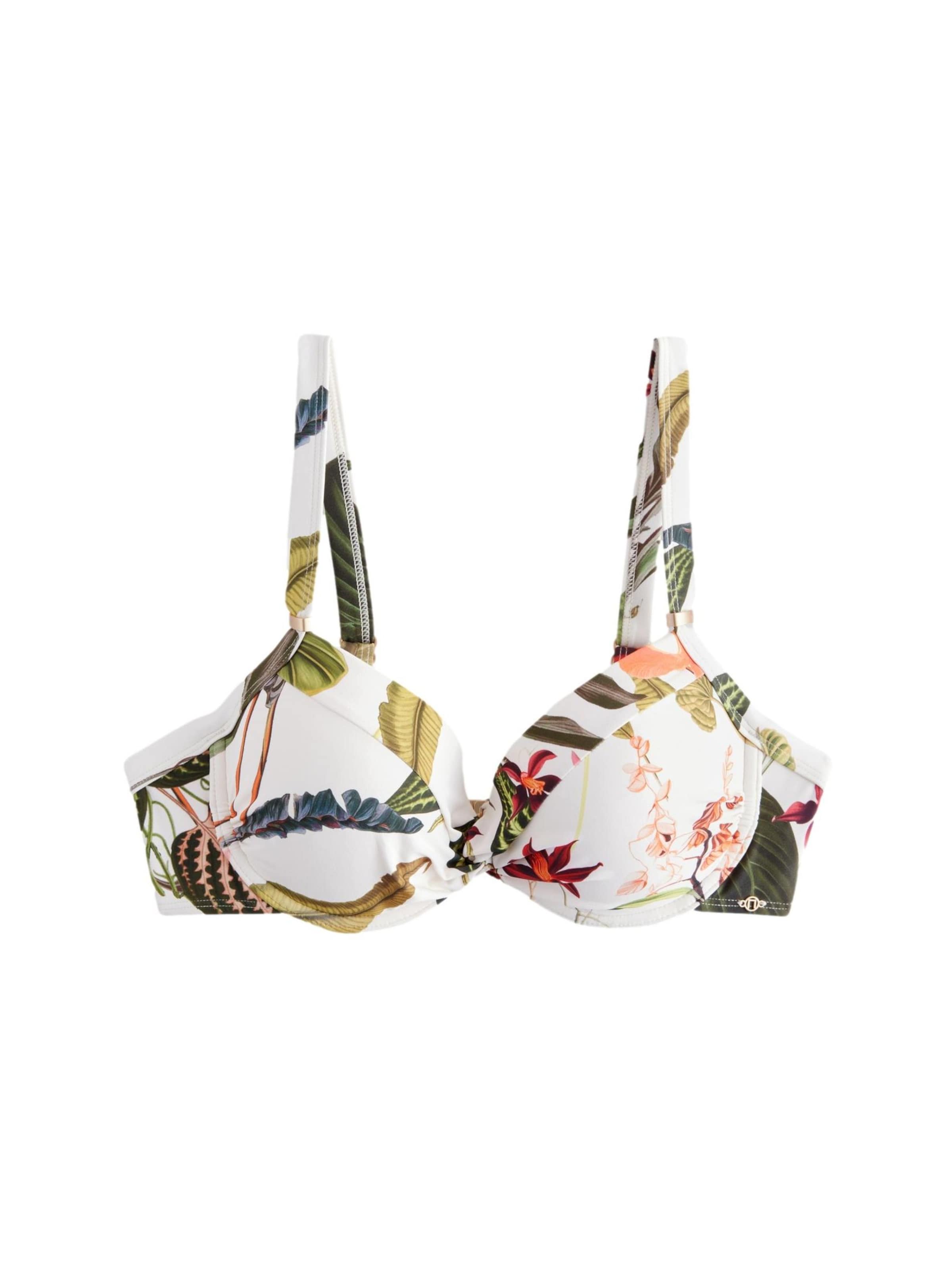 Next - Clásico Top de bikini en beige: frente