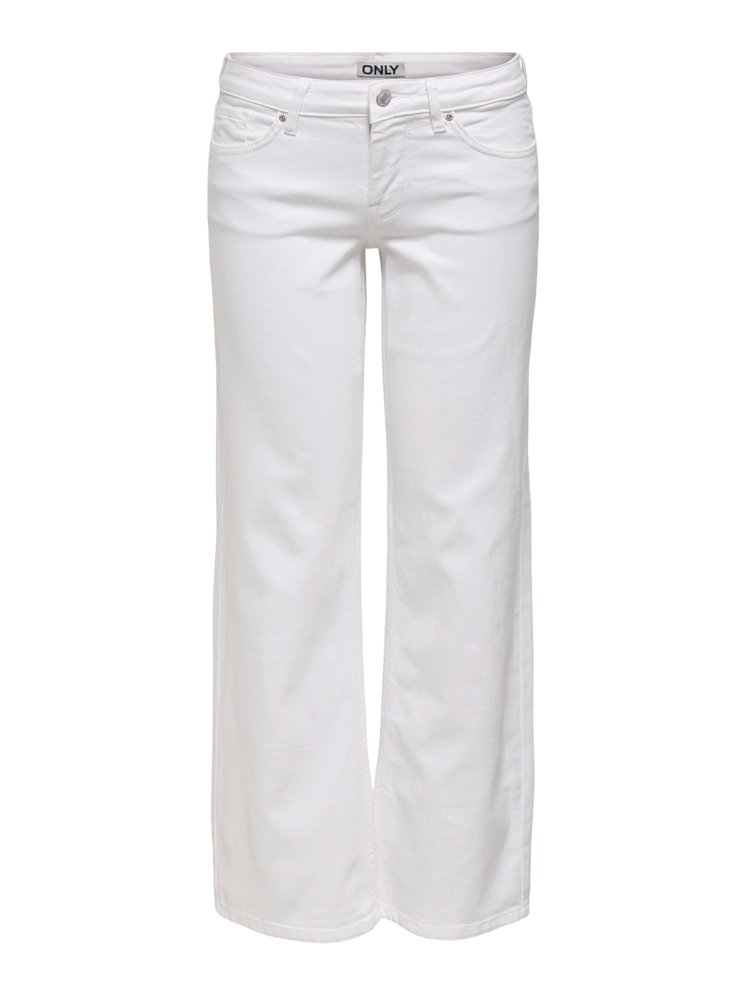 ONLY Szeroka nogawka Jeansy 'ONLJudy-O' w kolorze biały: przód