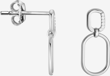 Sofia Milani Ohrringe 'Oval' in Silber: Vorderseite