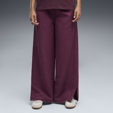PUMA Wide Leg Sporthose in Rot
