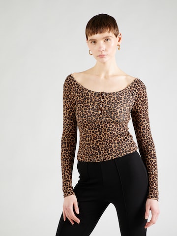 PIECES Shirt 'KITTE' in Zwart: voorkant