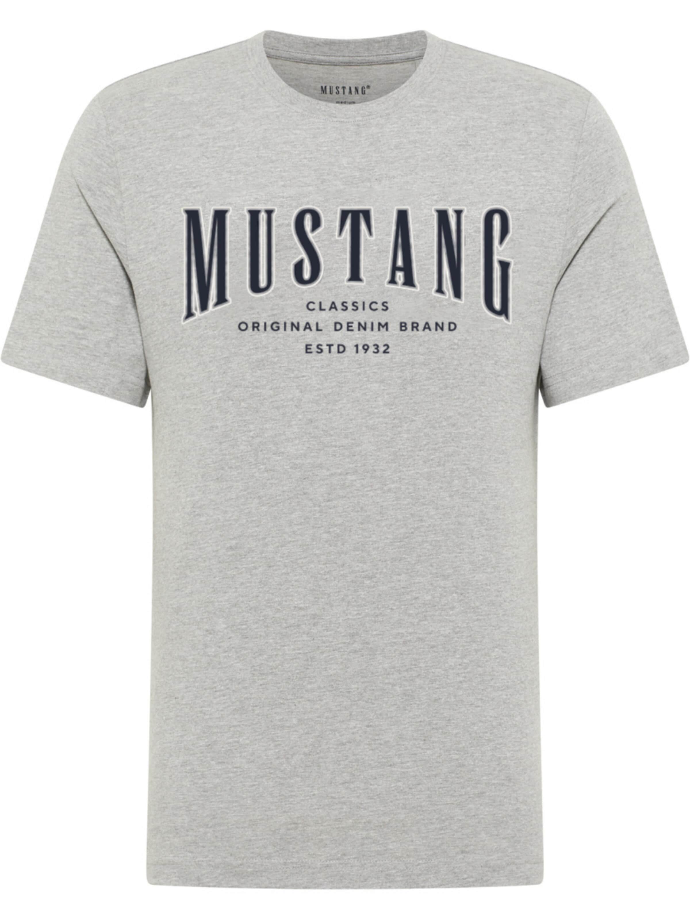 MUSTANG Shirt 'Alex'‌‌‌‌‌‌‌ in Grau: Vorderseite