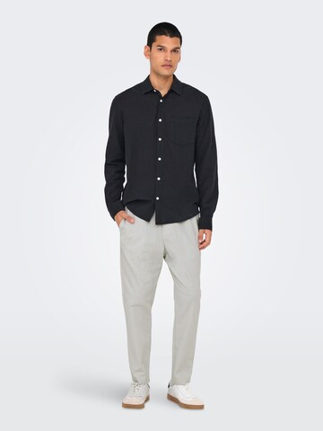 Only & Sons Tapered Bukser 'ONSLINUS' i grå