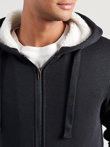 BLEND Zip-Up Hoodie 'BHFERA' in Black