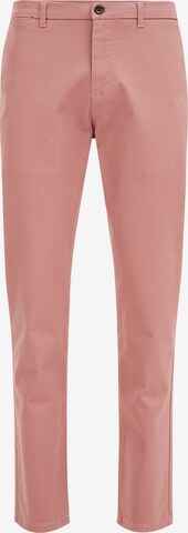 Pantalon chino WE Fashion en rose : devant