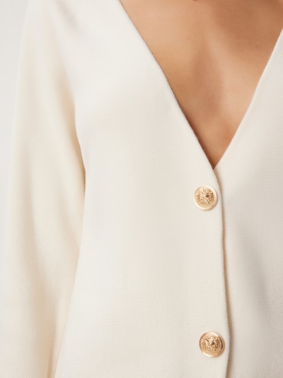 Happiness İstanbul Gebreid vest in de kleur Ecru, Productweergave