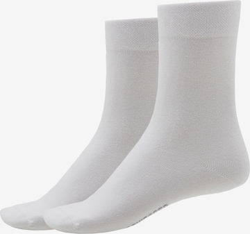 Chaussettes 'Bluebird' SCHIESSER en blanc : devant