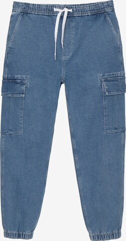 Pull&Bear Tapered Cargofarkut värissä sininen: edessä