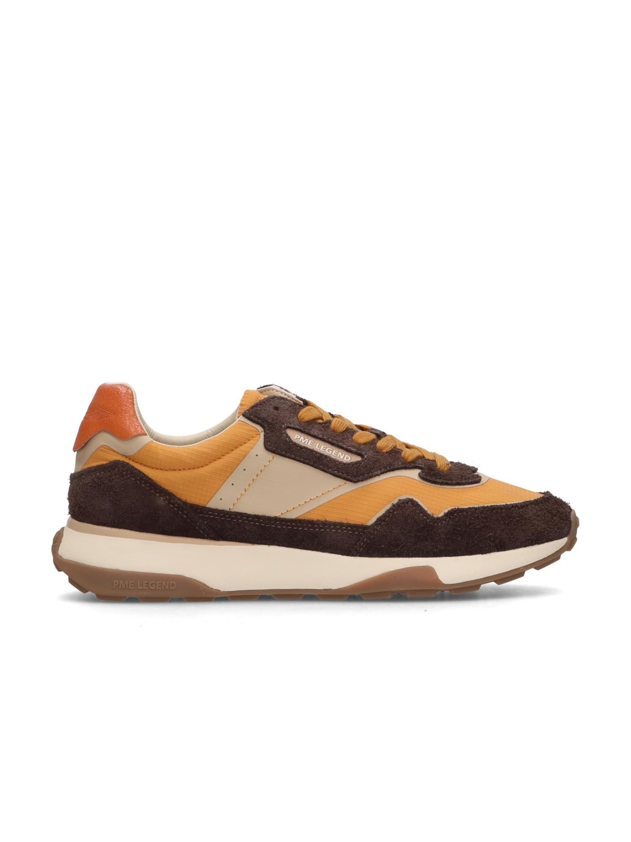PME Legend Låg sneaker 'Latch sneaker in suede and nylon' i brun: framsida