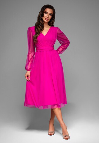 Ombre Abendkleid in Pink: Vorderseite