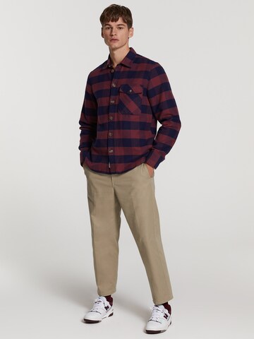 Shiwi - Regular Fit Camisa 'Brad' em vermelho