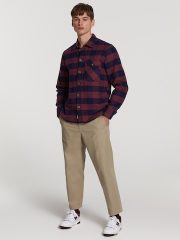 Shiwi Regular fit Button Up Shirt 'Brad' in Red