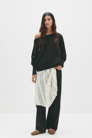 Pull-over Pull&Bear en noir : devant