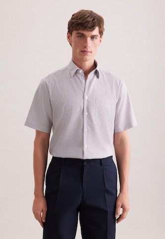 SEIDENSTICKER Regular fit Business shirt 'Classic Essentials' in Brown: front