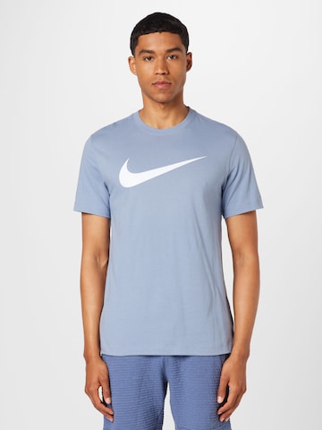 Nike Sportswear T-Shirt 'Swoosh' in Blau: predná strana