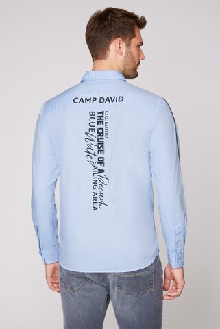 CAMP DAVID Regular fit Srajca | modra barva