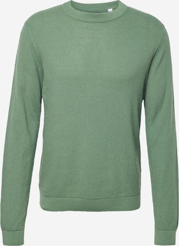 JACK & JONES Sweater 'LAFAYETTE' in Green: front