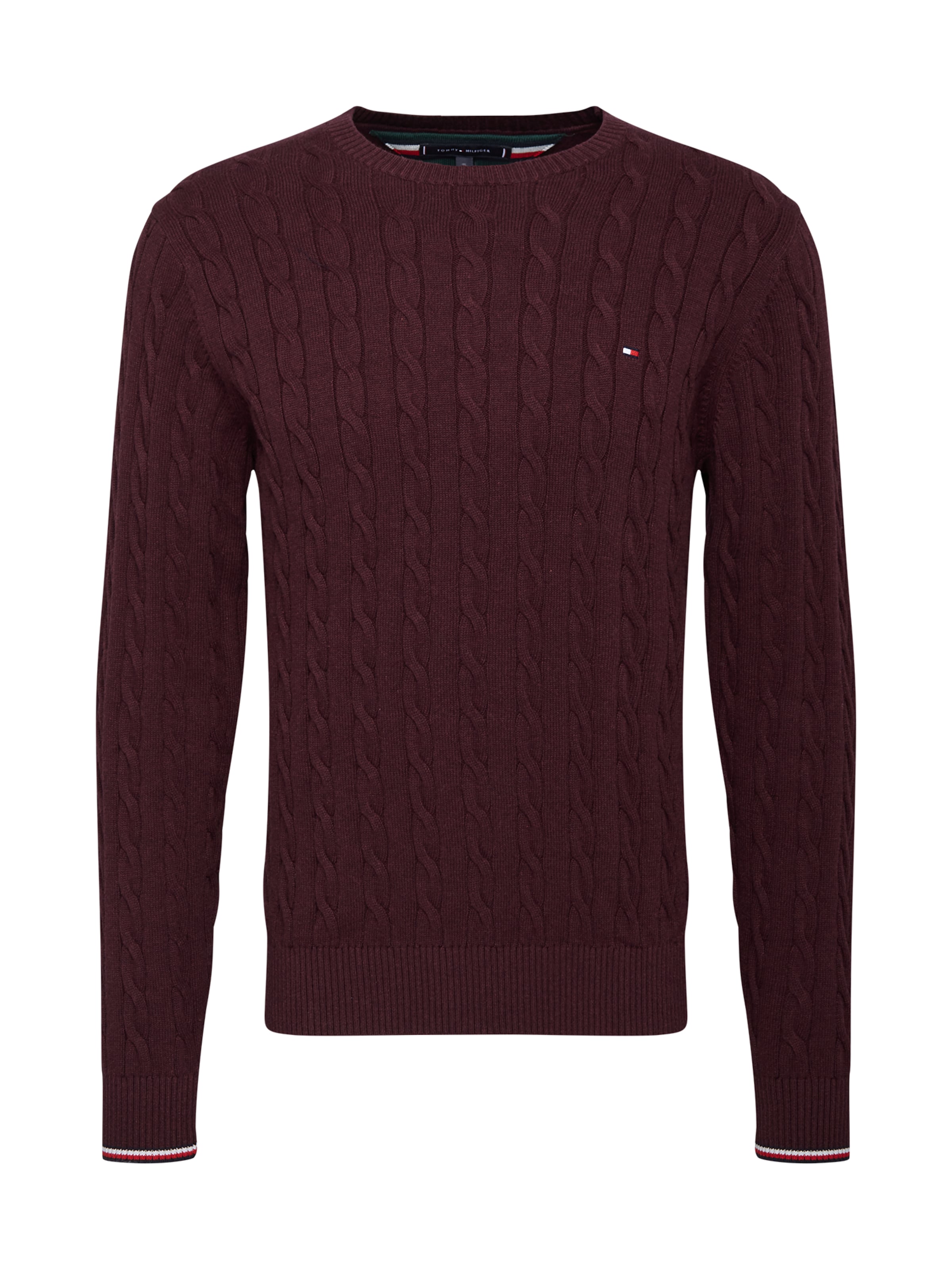 burgundy tommy hilfiger sweater