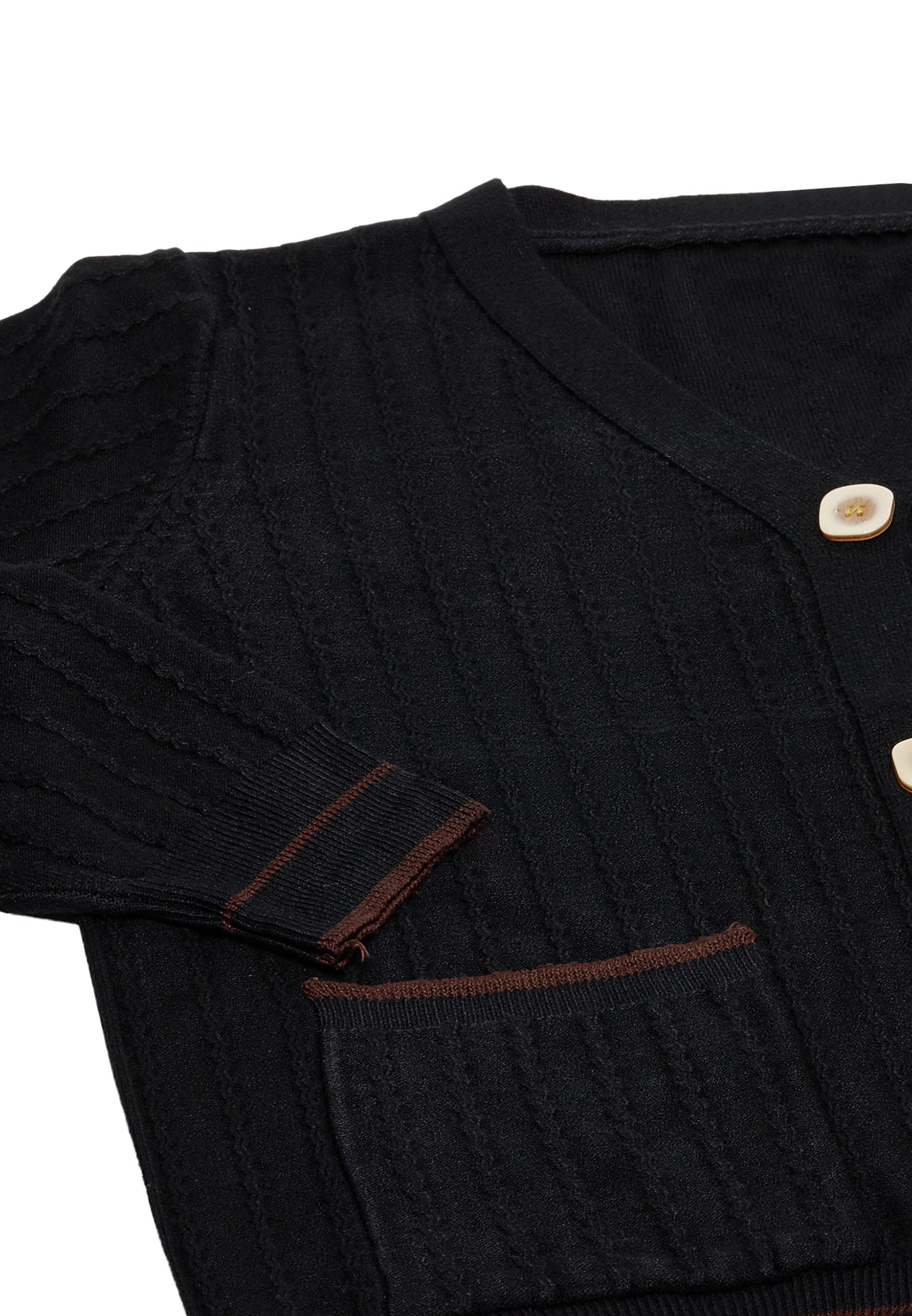 NALLY - Casaco de malha em preto