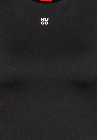 HUGO Langarmshirt 'Dasiia' in Schwarz