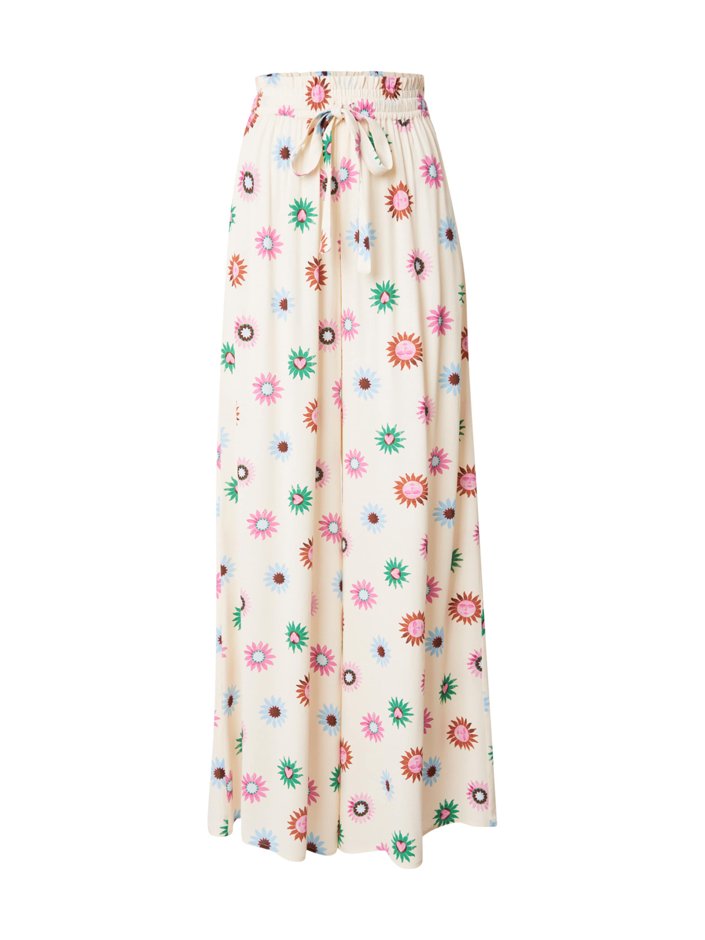 Fabienne Chapot Široký strih Nohavice 'Palapa' - Béžová: predná strana