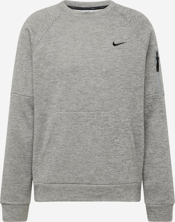 NIKE Sportsweatshirt in Grijs: voorkant