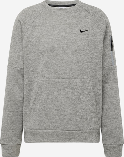 NIKE Sport sweatshirt i gråmelerad / svart, Produktvy