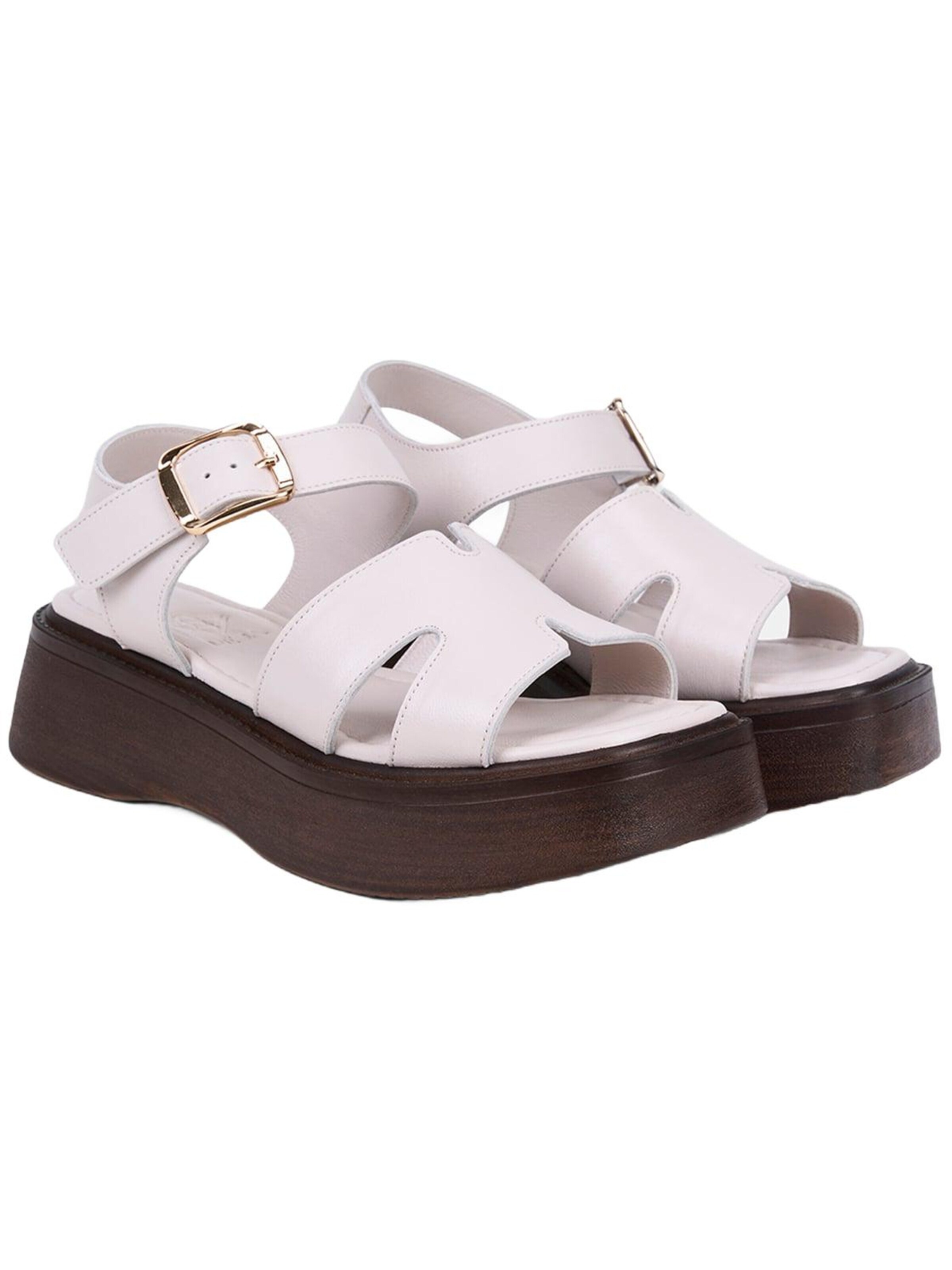 Desa Sandals 'Keilsandalen' in White