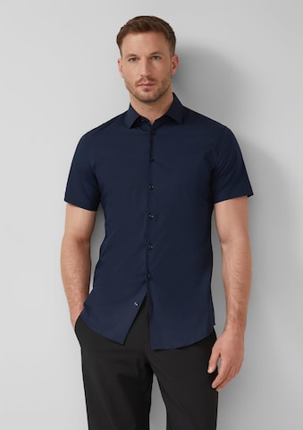 Coupe regular Chemise s.Oliver en bleu : devant