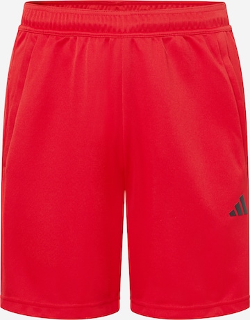 ADIDAS PERFORMANCE - Regular Calças de desporto 'Train Essentials All Set' em vermelho: frente