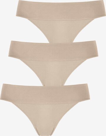 LASCANA String i beige: framsida