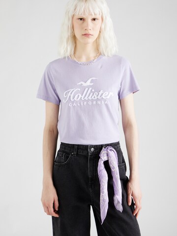 HOLLISTER Póló - lila: elől