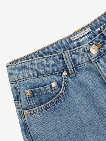 TOM TAILOR Wide Leg Jeans i blå