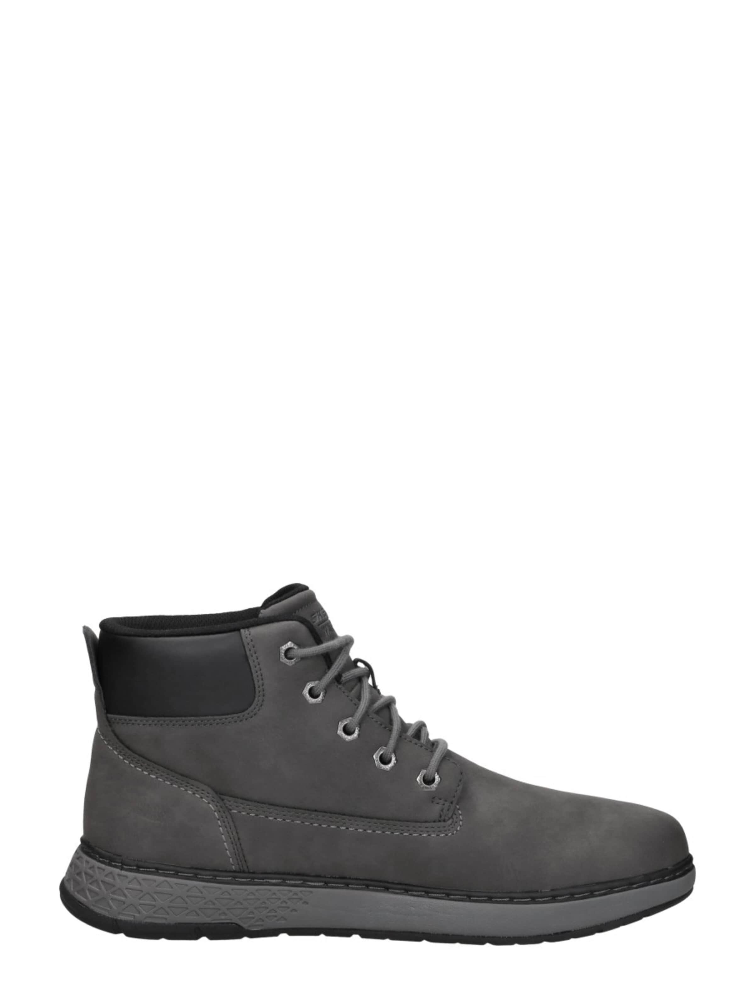 SKECHERS Veterlaarzen 'Relaxed Fit: Garlan - Deno' in Grijs