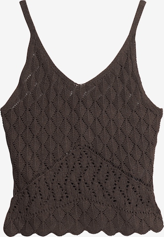 Tops en tricot Superdry en marron : devant