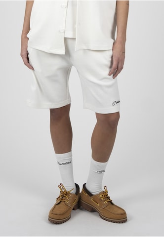 Prohibited Regular Trousers in White