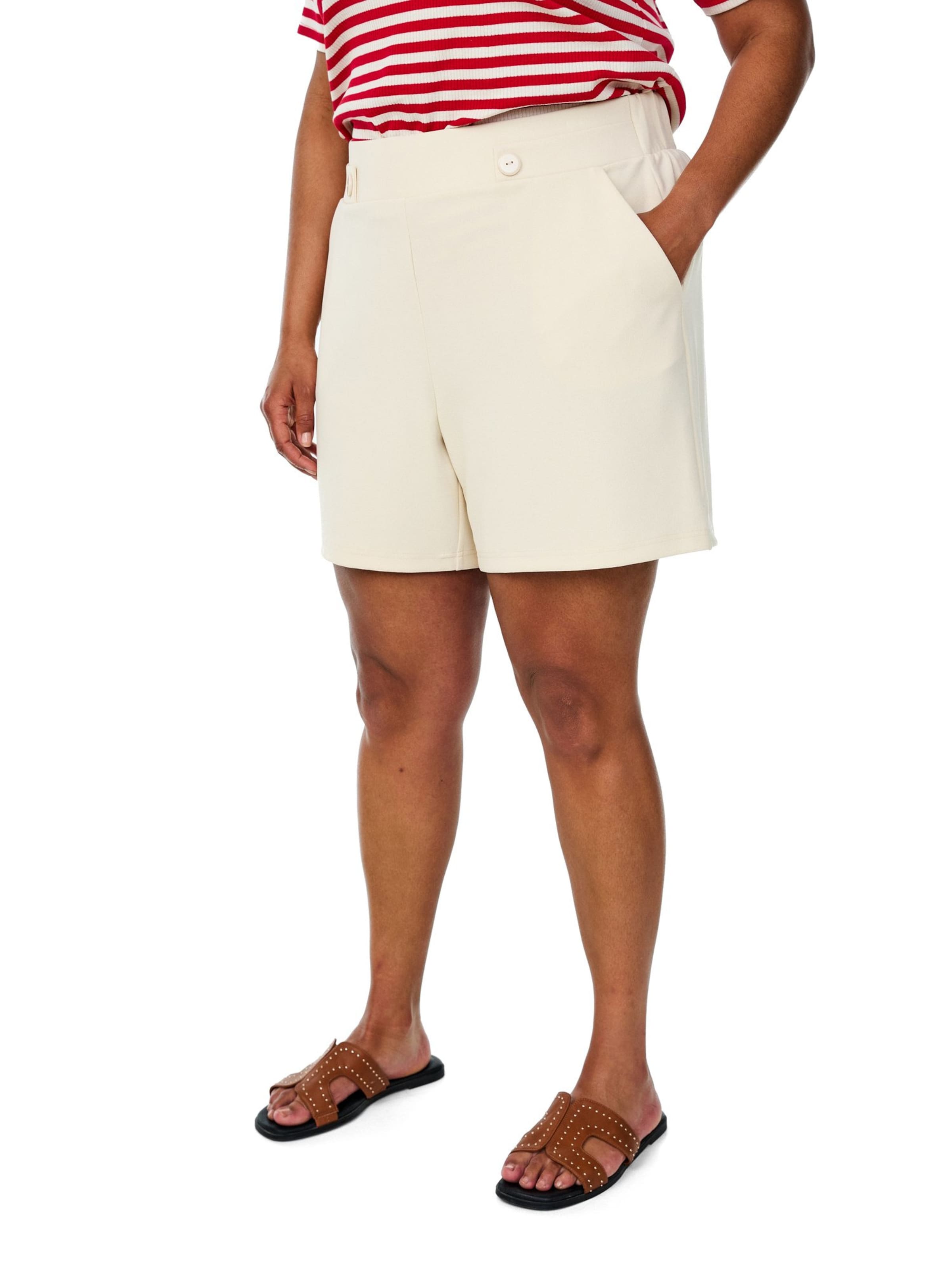 bēšs Zizzi Standarta Bikses 'CAELLIE': no priekšpuses