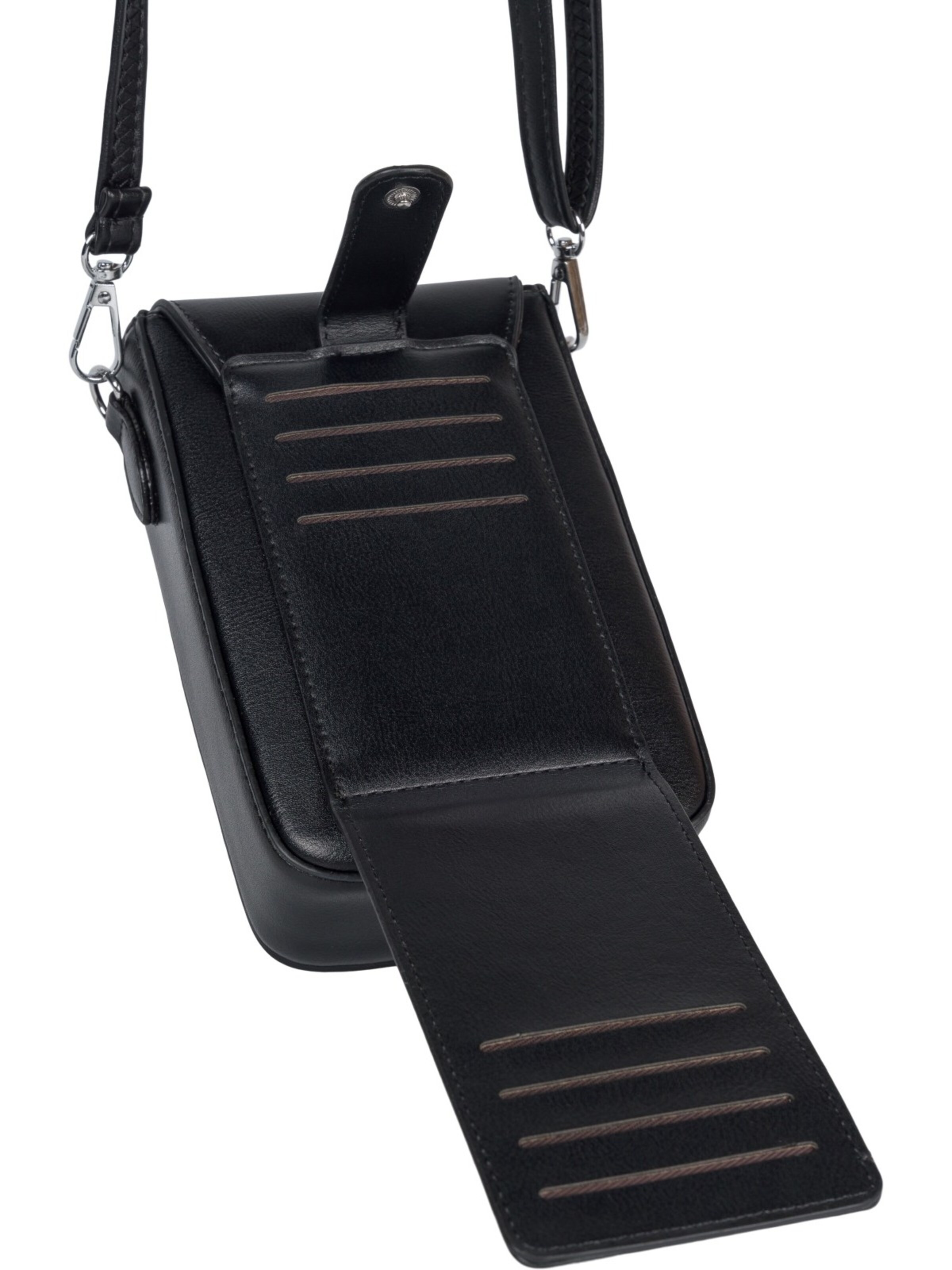 styleBREAKER Umhängetasche 'Box Bag Umhängetasche Uni'‌‌‌‌‌‌‌ in Schwarz