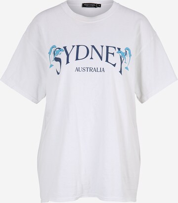 T-shirt 'Sydney' Nasty Gal en blanc : devant