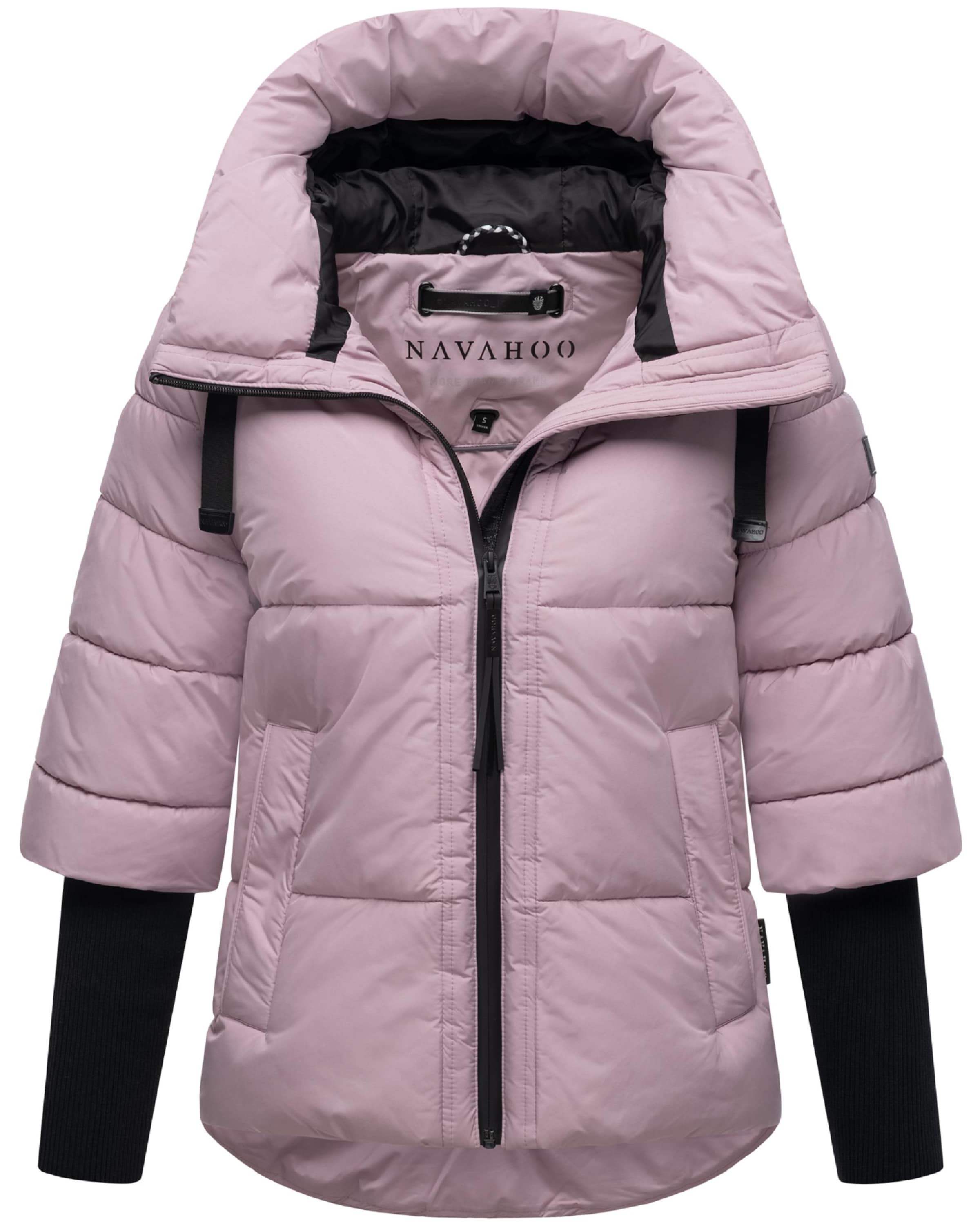 NAVAHOO Winterjacke 'Lotusherz XIV' in Pink: Vorderseite