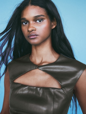 Bershka Top - szürke