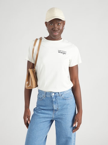 WRANGLER Μπλουζάκι σε λευκό: μπροστά