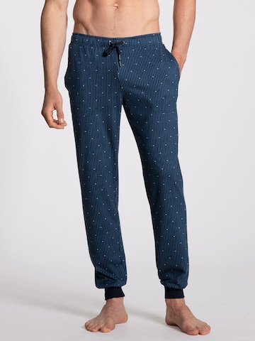 CALIDA Pidžaamapüksid, värv sinine: eest vaates