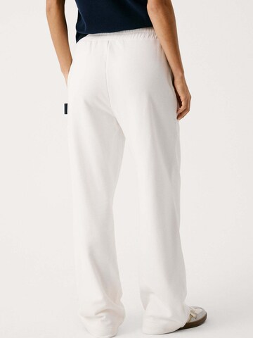 Red Bull Racing x Pepe Jeans Wide leg Broek in Wit