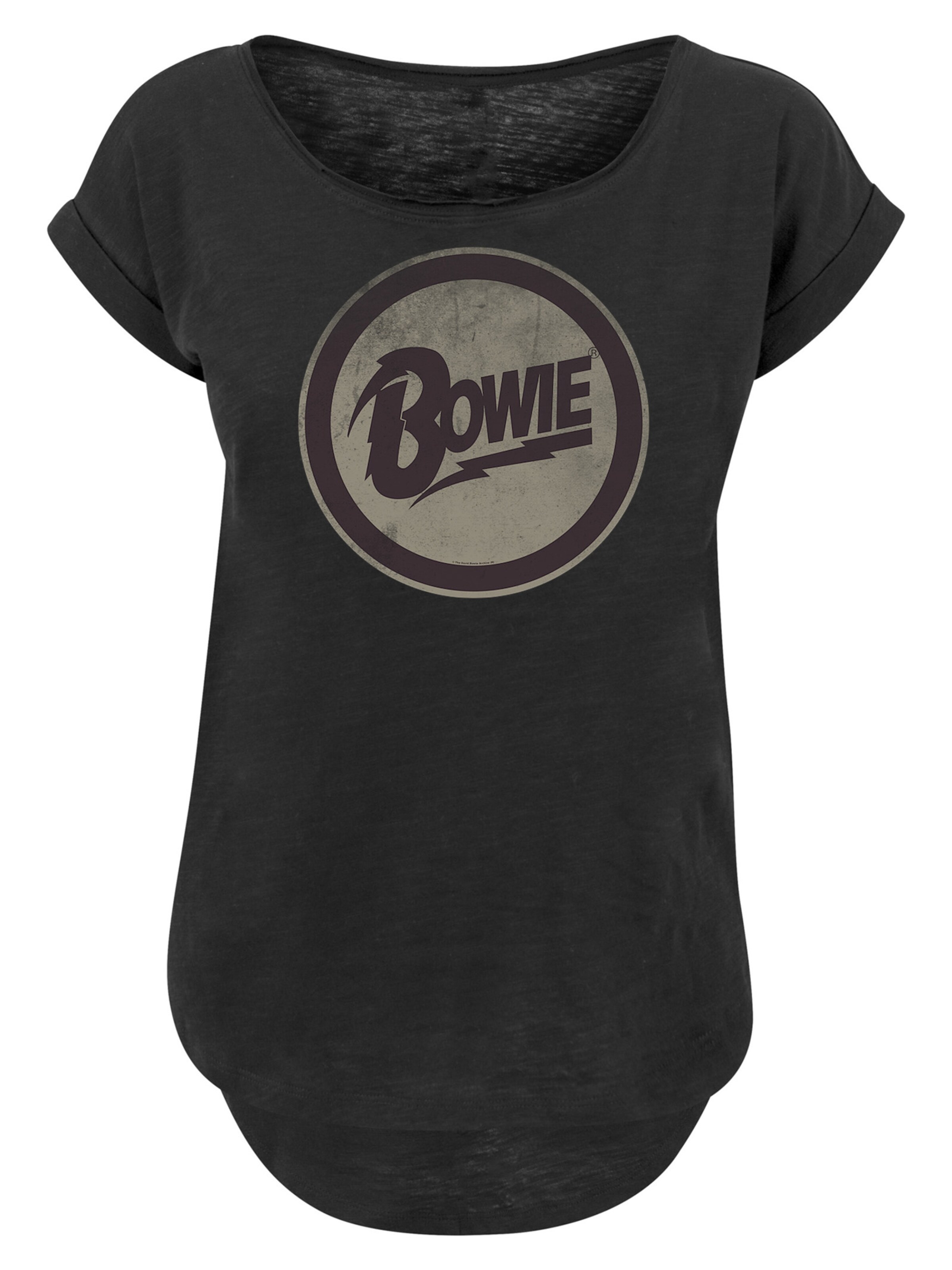 T-shirt 'David Bowie' F4NT4STIC en noir : devant