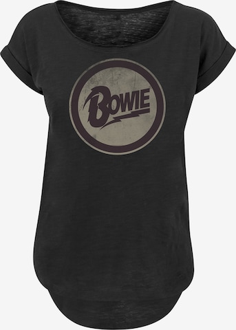 T-shirt 'David Bowie' F4NT4STIC en noir : devant