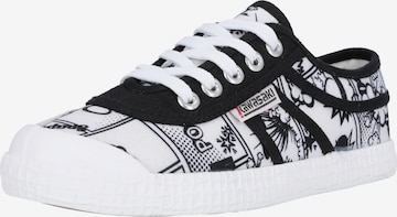 KAWASAKI Sneakers laag 'Cartoon' in Wit: voorkant