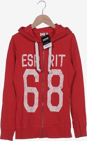 ESPRIT Sweatshirt & Zip-Up Hoodie in M in Red: front
